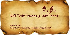 Vörösmarty József névjegykártya