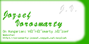 jozsef vorosmarty business card